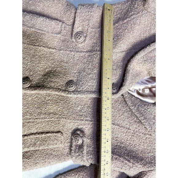 Gallery New York Women’s Pink Salmon Fuzzy  Coat Size Small - Picture 5 of 11